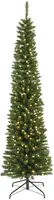 Everlands Pencil pine grote verlichte kunstkerstboom groen 210cm, 280 lampjes - afbeelding 1