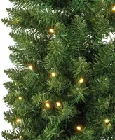 Everlands Pencil pine grote verlichte kunstkerstboom groen 210cm, 280 lampjes - afbeelding 3