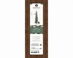 Everlands Pencil pine kunstkerstboom besneeuwd groen 150cm - afbeelding 7