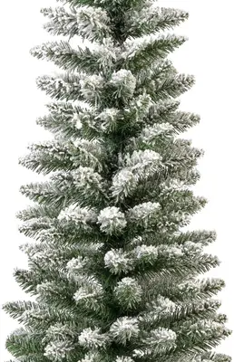 Everlands Pencil pine kunstkerstboom besneeuwd groen 150cm - afbeelding 2