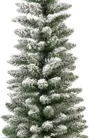 Everlands Pencil pine kunstkerstboom besneeuwd groen 150cm - afbeelding 2