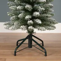 Everlands Pencil pine kunstkerstboom besneeuwd groen 180cm - afbeelding 5