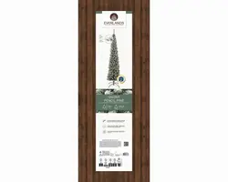 Everlands Pencil pine kunstkerstboom besneeuwd groen 180cm - afbeelding 7