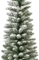 Everlands Pencil pine kunstkerstboom besneeuwd groen 180cm - afbeelding 5