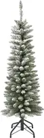 Everlands Pencil pine kunstkerstboom besneeuwd groen 180cm - afbeelding 1