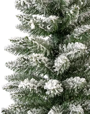 Everlands Pencil pine kunstkerstboom besneeuwd groen 180cm - afbeelding 3
