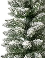 Everlands Pencil pine kunstkerstboom besneeuwd groen 180cm - afbeelding 3