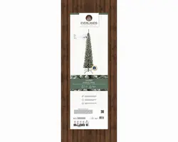 Everlands Pencil pine kunstkerstboom besneeuwd groen 210cm - afbeelding 7