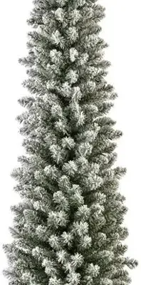 Everlands Pencil pine kunstkerstboom besneeuwd groen 210cm - afbeelding 4