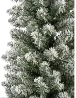 Everlands Pencil pine kunstkerstboom besneeuwd groen 210cm - afbeelding 5