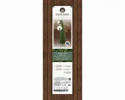 Everlands Pencil pine verlichte kunstkerstboom groen 180cm, 200 lampjes - afbeelding 6