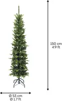 Everlands Slim fir - kunstkerstboom groen 1,5m x 53cm - afbeelding 4