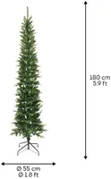 Everlands Slim fir - kunstkerstboom groen 1,8m x 55cm - afbeelding 6