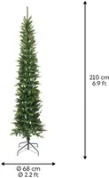 Everlands Slim fir - kunstkerstboom groen 2,1m x 68cm - afbeelding 6