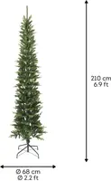 Everlands Slim fir - kunstkerstboom groen 2,1m x 68cm - afbeelding 4