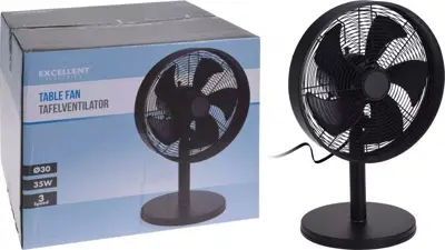 Excellent Electrics tafelventilator 30cm zwart