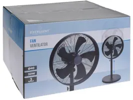 Excellent Electrics ventilator staand zwart 40cm - afbeelding 3