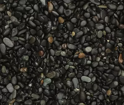 Excluton 25 kg Beach Pebbles Black 8-16 mm - afbeelding 1
