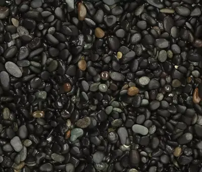 Excluton 25 kg Beach Pebbles Black 8-16 mm - afbeelding 1