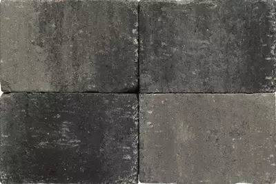 Excluton Abbeystones 20x30x6 cm grijs/zwart met deklaag - afbeelding 1