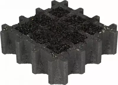 Excluton Aquadraintegel 30x30x8cm Nero - afbeelding 3