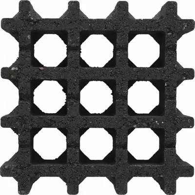 Excluton Aquadraintegel 30x30x8cm Nero - afbeelding 1