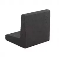 Excluton L-element 100x50x50 cm antraciet - afbeelding 1