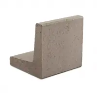 Excluton L-element 100x50x50 cm grijs - afbeelding 1