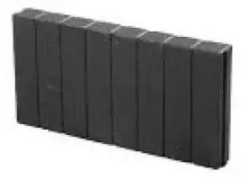 Excluton Mini Quadrobandpalissade 6x40x50 cm zwart - afbeelding 1