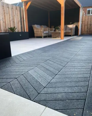 Excluton Romano Punto 40x8x8 cm Nero - afbeelding 2