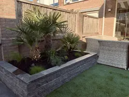 Excluton Siam bluestone vijverrand 100x15x3 cm verzoet (6 zijdes verzoet, 8 facetranden) - afbeelding 3