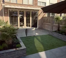 Excluton Siam bluestone vijverrand 100x15x3 cm verzoet (6 zijdes verzoet, 8 facetranden) - afbeelding 4