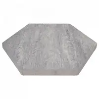 Excluton Soft Comfort Zeskant 60/52,5x30x4 cm Grezzo - afbeelding 1