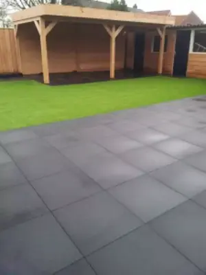 Excluton Terras+ Tegel 60x60x4 cm Nero - afbeelding 2