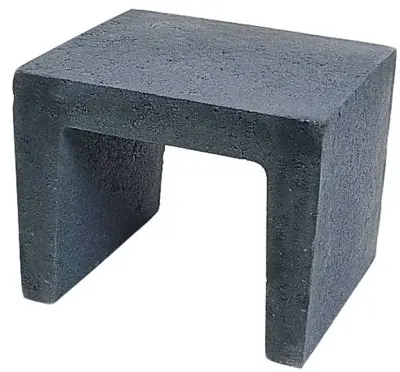Excluton U-element 40x40x50cm antraciet - afbeelding 1