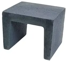 Excluton U-element 40x40x50cm antraciet - afbeelding 1