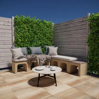 Excluton U-element 40x40x50cm grijs - afbeelding 4