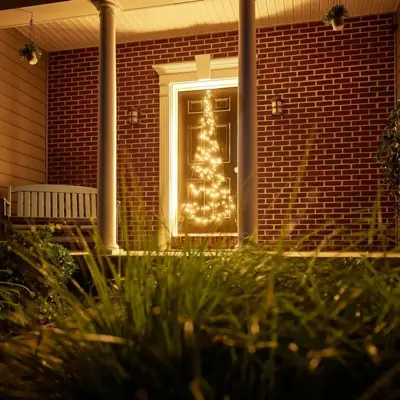 Fairybell deurkerstboom 210 cm 120LED warm wit - afbeelding 2