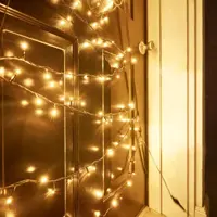 Fairybell deurkerstboom 210 cm 120LED warm wit - afbeelding 3