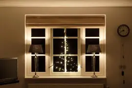 Fairybell raamkerstboom 125cm 60LED warm wit - afbeelding 1