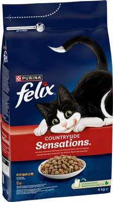Felix Countryside Sensations met een heerlijke combinatie van Rund en Kip en met Groenten, droog kattenvoer - afbeelding 4