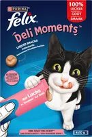 FELIX Deli Moments met Zalm vloeibare kattensnacks 4x10g - afbeelding 2
