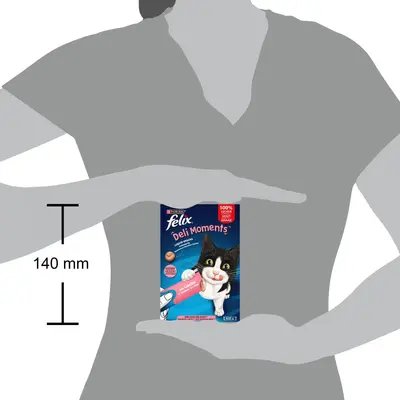 FELIX Deli Moments met Zalm vloeibare kattensnacks 4x10g - afbeelding 4