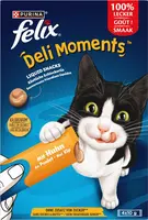 FELIX Deli Moments smakelijke vloeibare kattensnacks met Kip 4x10g - afbeelding 2
