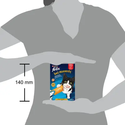 FELIX Deli Moments smakelijke vloeibare kattensnacks met Kip 4x10g - afbeelding 5