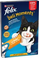 FELIX Deli Moments smakelijke vloeibare snacks voor katten, Met Kip, 4x10g zakjes - afbeelding 3