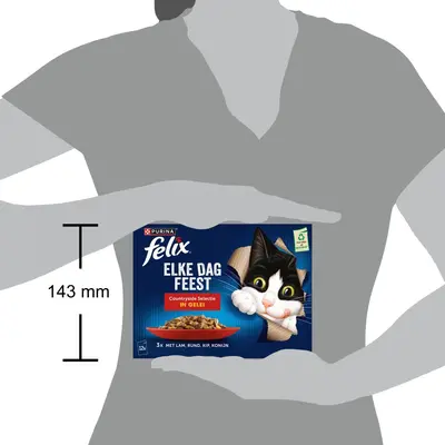 FELIX Elke Dag Feest Countryside Selectie in Gelei kattenvoer 12x85g - afbeelding 3