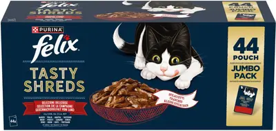 FELIX  Heerlijke Reepjes Farm Selectie in Saus kattenvoer 44x80g - afbeelding 1