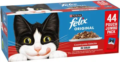 FELIX Original Countryside Selectie in Gelei kattenvoer 44x85g - afbeelding 2
