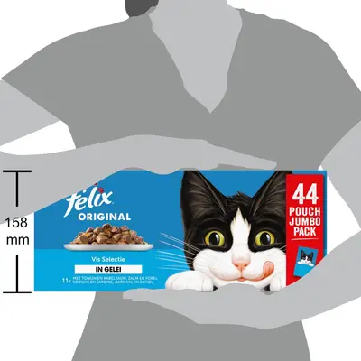 FELIX Original Vis Selectie in Gelei kattenvoer 44x85g - afbeelding 4